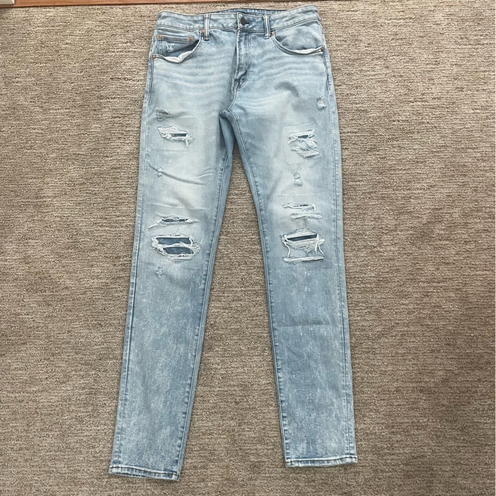 🚨 3 for $25 - AEO 34X36 Airflex + Temp Tech Athletic Skinny Jeans